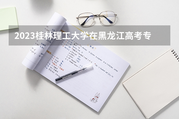 2023桂林理工大学在黑龙江高考专业计划招生多少人