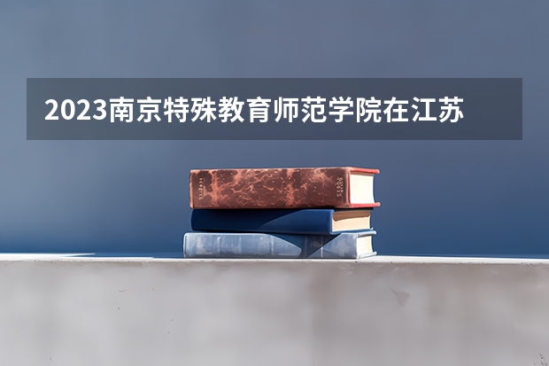 2023南京特殊教育师范学院在江苏高考专业计划招生多少人