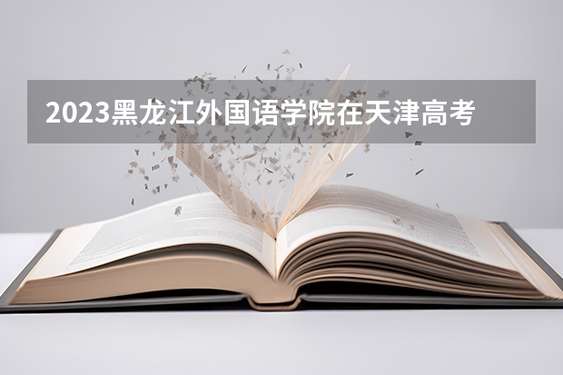 2023黑龙江外国语学院在天津高考专业计划招生多少人